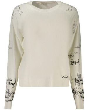 Desigual White Viscose 's Top - Natural