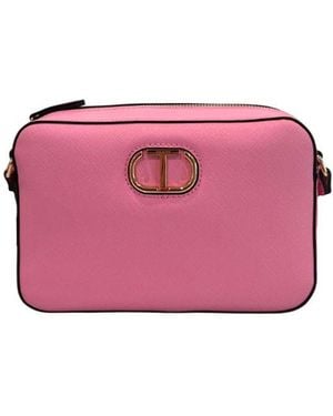 Twinset Pink Pu Crossbody Bag