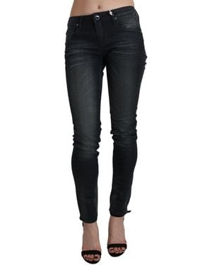 Acht Washed Low Waist Skinny Denim Trouser - Blue