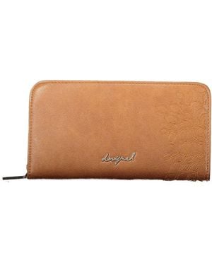 Desigual Marrone Polyurethane Wallet - Brown