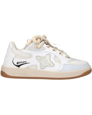 ENTERPRISE JAPAN White Leather Trainers