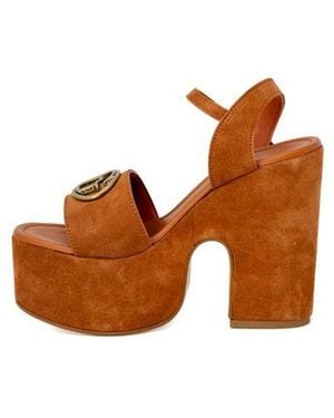 Guess Platform Sandal Fl5Suea62Xro Style - Brown