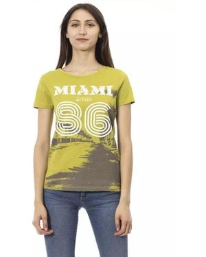 TRUSSARDI ACTION Green Cotton T - Yellow