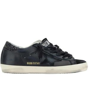 Golden Goose Black Calf Leather Bos Taurus Trainers - Blue