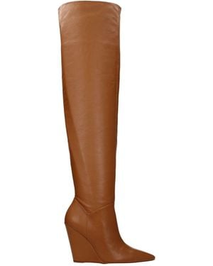Stuart Weitzman Stivali Saloon Donna Pelle Marrone/Caramello - Brown