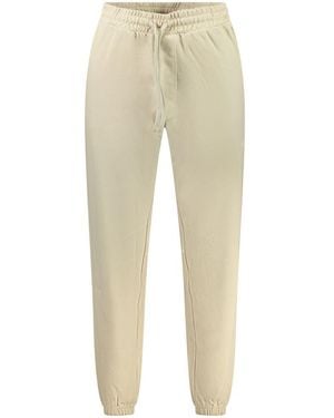 BOSS Beige Cotton Men's Sports Trouser - Natural