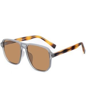Bobroff Multicolor Acetate Sunglasses - Natural