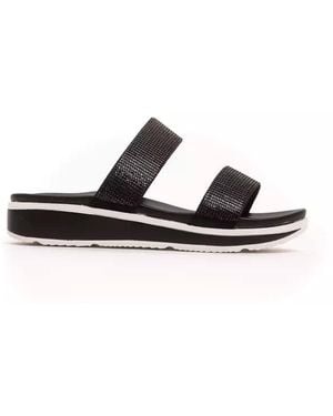 Péché Originel Black Textile Sandal