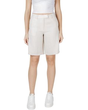 VILA CLOTHES Beige Viscose Short - Natural