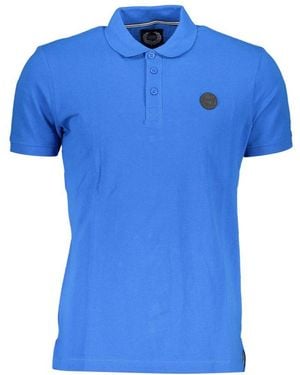 Gianmarco Venturi Blu Cotton Men Polo - Blue