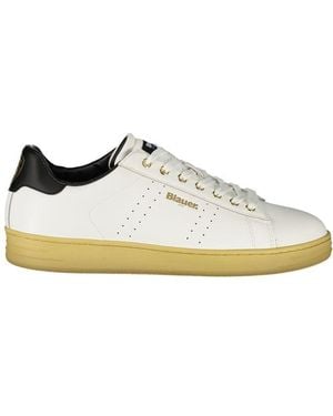 Blauer Leather Trainer - White