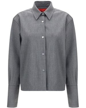 THE LATEST Gray Wool Oves Aries Shirt