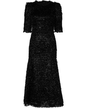 Dolce & Gabbana Metallic Black Polyester A