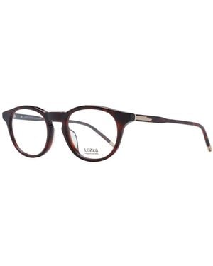Lozza Brown Acetate & Plastic Glasses (frames) - Black