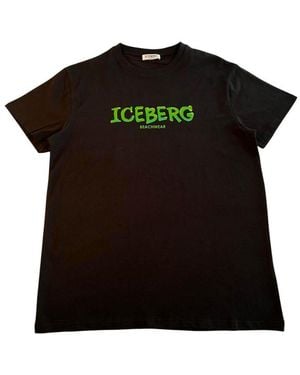 Iceberg Cotton T-Shirt - Black