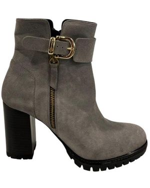 Borbonese Gray Leather Boot
