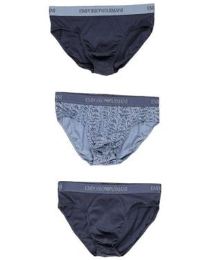 Emporio Armani Blue Polyester Underwear