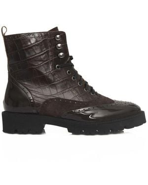 Cerruti 1881 Brown Cowhide Boot - Black