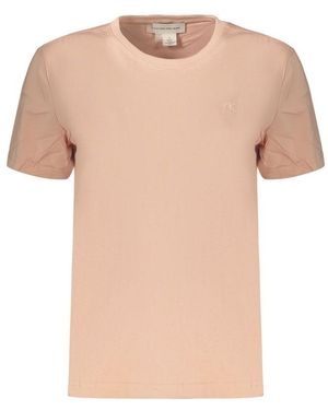 Calvin Klein Rosa Cotton S Tshirt - Pink