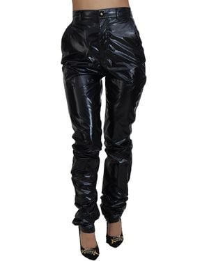 Dolce & Gabbana Chic High Waist Skinny Pant - Black