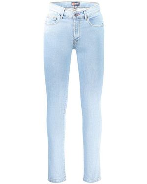 Norway 1963 Azzurro Cotton Men Jeans - Blue