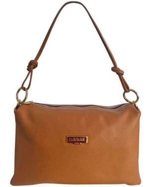 Baldinini Brown Cowhide Clutch Bag