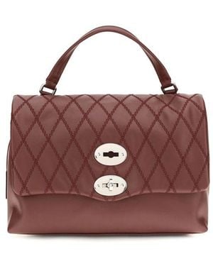 Zanellato Multicolour Calf Leather Bos Taurus Handbag - Purple