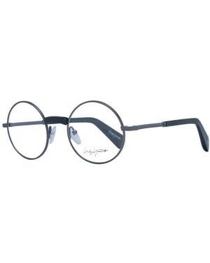 Yohji Yamamoto Grey Monel Glasses (frames) - Blue