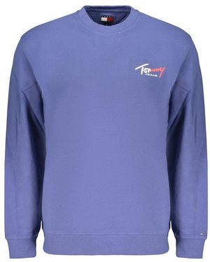 Tommy Hilfiger Blue Cotton Men's Sweatshirt