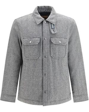 Woolrich Grey Wool Oves Aries Jacket
