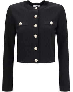 Balmain Black Viscose Cardigan