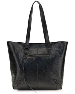 Balenciaga Black Lamb Ovis Aries Aries Shoulder Bag
