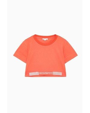Patrizia Pepe Pink Cotton Tank Tops