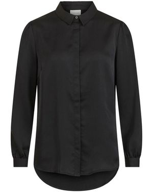VILA CLOTHES Black Polyester Blouse