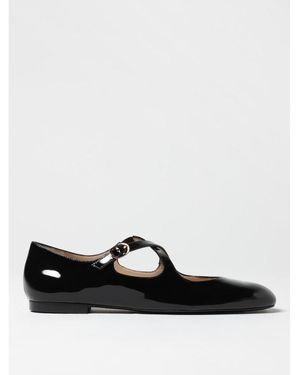Stuart Weitzman Black Patent Leather Ballet Flats