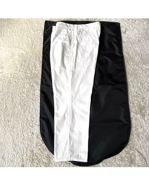 Brunello Cucinelli White Cotton Casual Trousers - Black