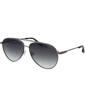 Trussardi Grey Stainless Steel Sunglasses - Metallic