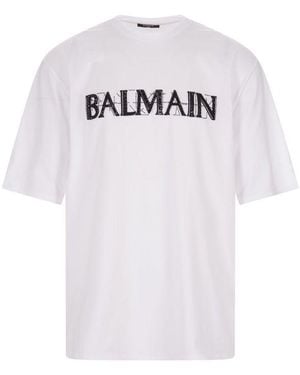 Balmain Oversize Cotton T - White