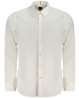 BOSS Cotton Shirt - White