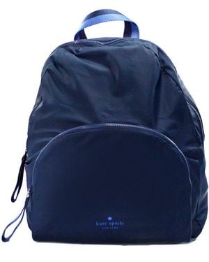 Kate Spade Arya Medium Nylon Nightcap Blue Packable Backpack Bookbag Bag