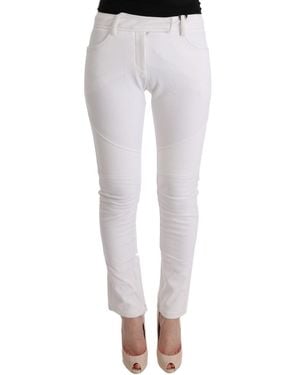 Ermanno Scervino Chic Slim Fit Cotton Trouser - Multicolour