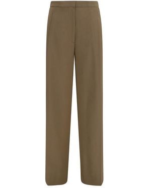 Lardini Brown Wool Oves Aries Casual Pants - Green