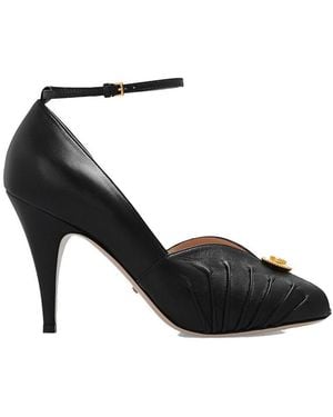 Gucci Leather Court Shoes - Black