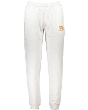 Roberto Cavalli Bianco Cotton Men Hoodie - White
