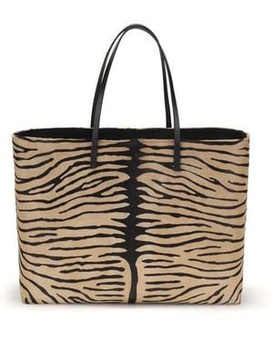 Fendi Beige Calf Leather Bos Taurus Shoulder Bag - Multicolour