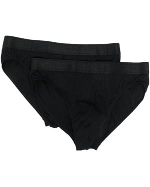 Wolford Logo-Waistband Briefs Set - Black
