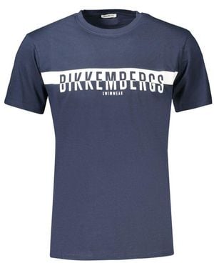 Bikkembergs Blue Cotton Men's T