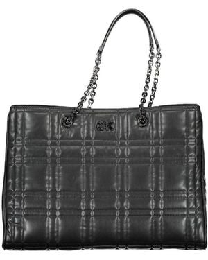 Calvin Klein Polyester Handbag - Black