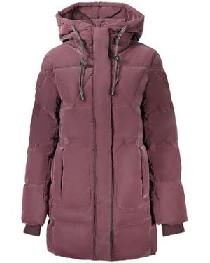 Desigual Viola Poliuretano Donna Jacket - Purple