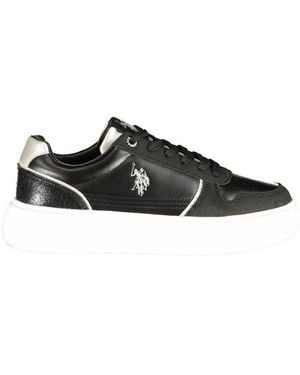 U.S. POLO ASSN. Black Polyurethane 's Trainer